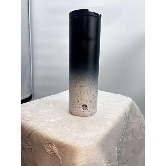 2020 Starbucks Gradient Blue White Black Speckled Stainless Steel Tumbler 20 oz. - Picture 2 of 10